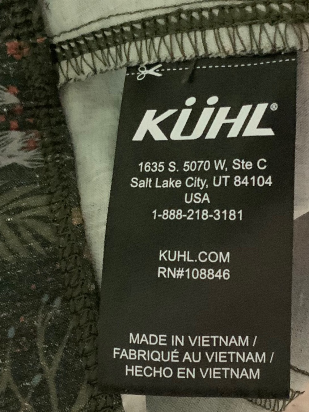 Kuhl Kruiser Getaway Shorts Floral Carbon Woodland Hiking Size Medium - Picture 9 of 10